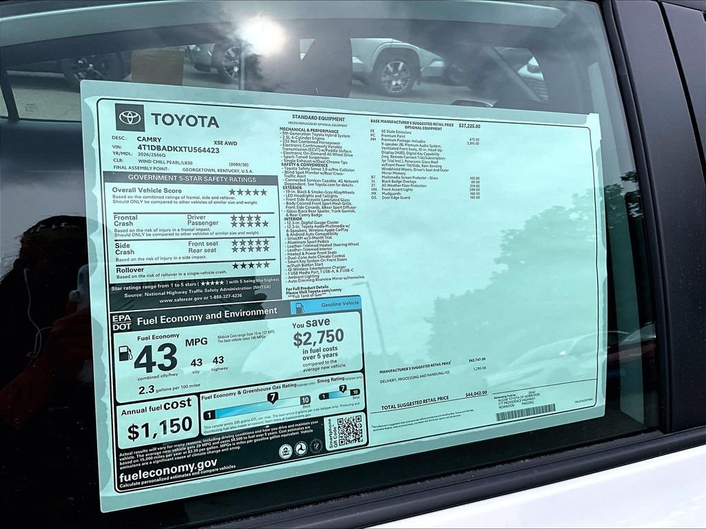 New 2026 Wind Chill Pearl Toyota XSE image 18
