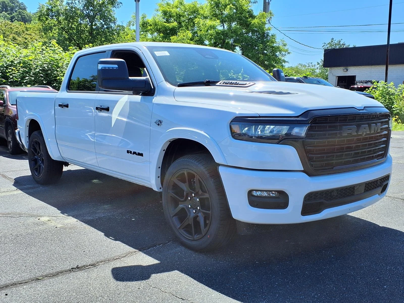 New 2026 Bright White Clear-Coat Exterior Paint RAM Laramie image 1