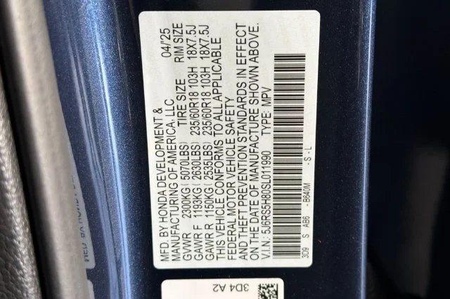 Certified Used 2025 Canyon River Blue Met Honda Sport-L image 38