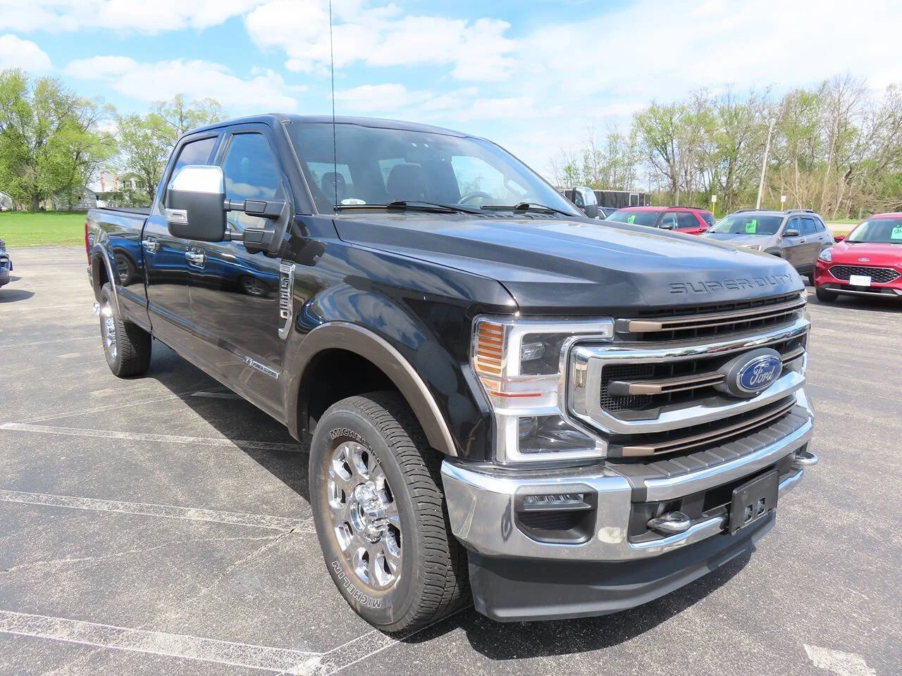 Used 2020 Agate Black Ford King Ranch 4x4 4dr Crew Cab 8 ft. LB Pickup image 3