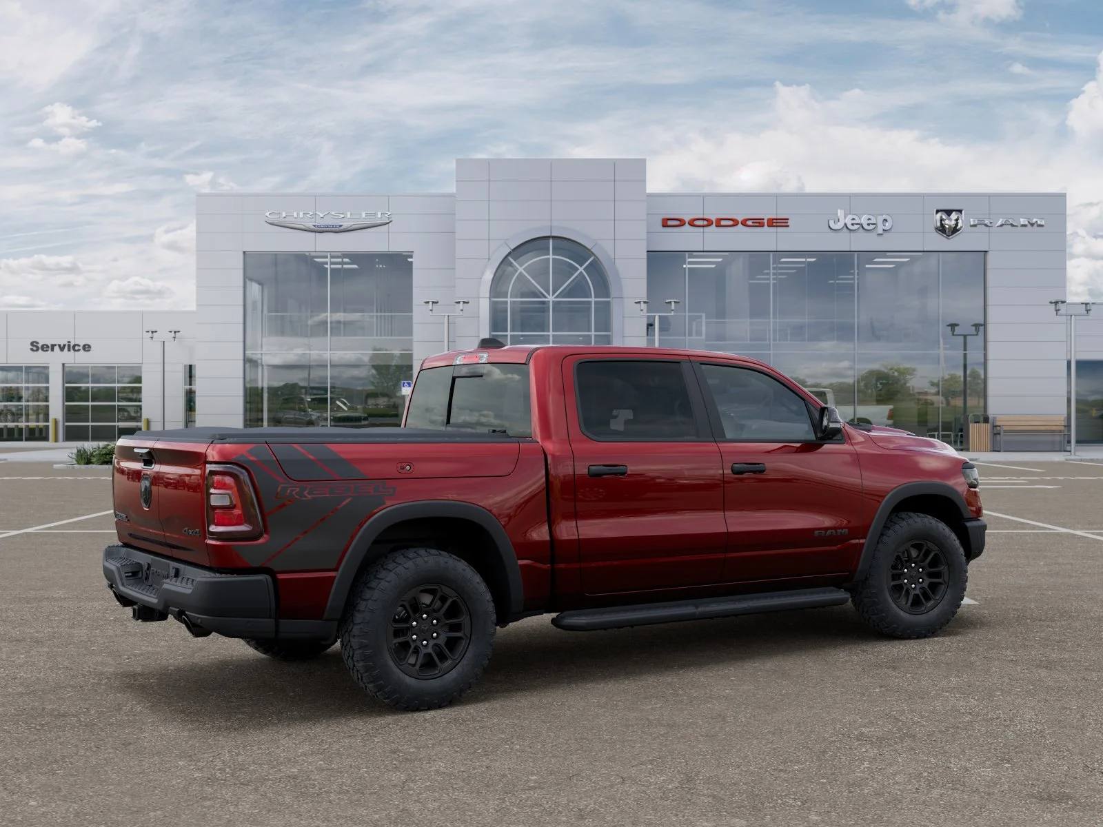 New 2026 Delmonico Red Pearl-Coat Exterior Paint RAM Rebel image 31