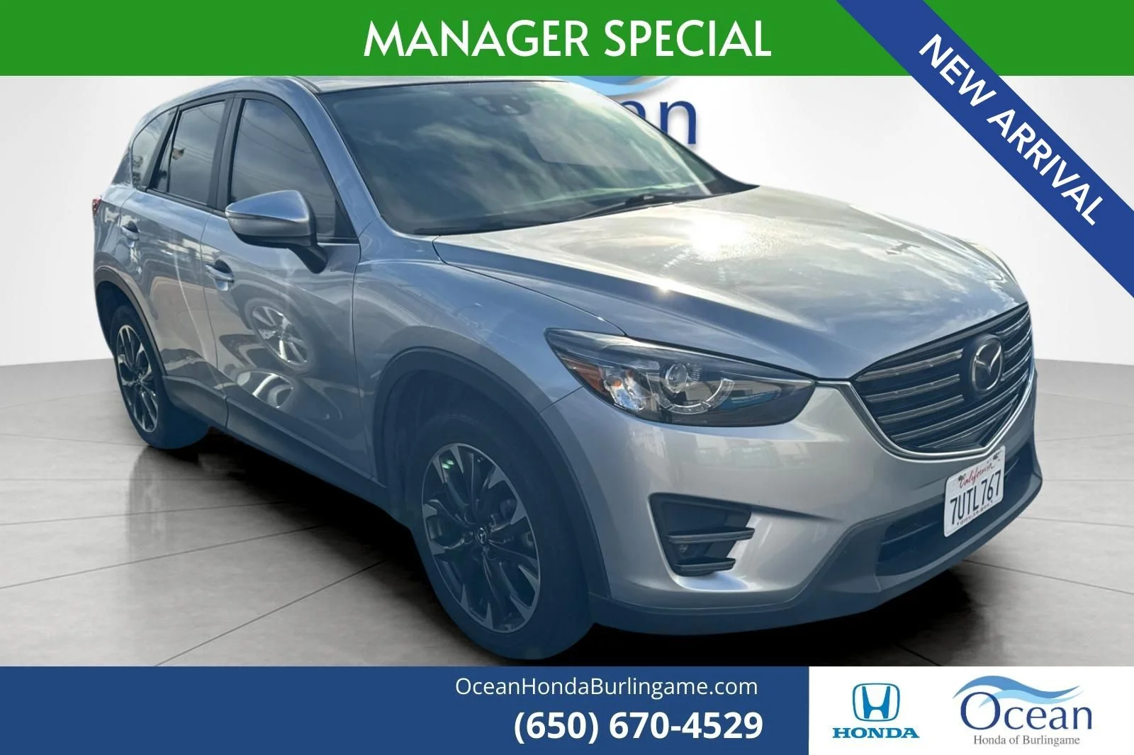 Used 2016 Sonic Silver Metallic Mazda Grand Touring image 1