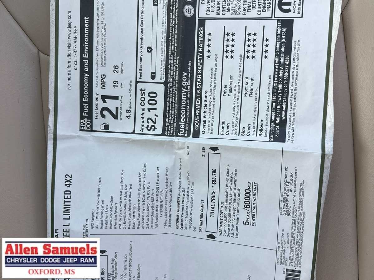 Certified Used 2023 Bright White Clearcoat Jeep Limited image 50