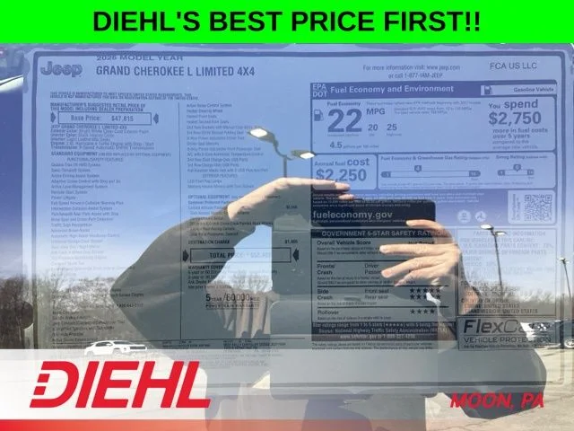 New 2026 Bright White Clear-Coat Exterior Paint Jeep Limited image 13