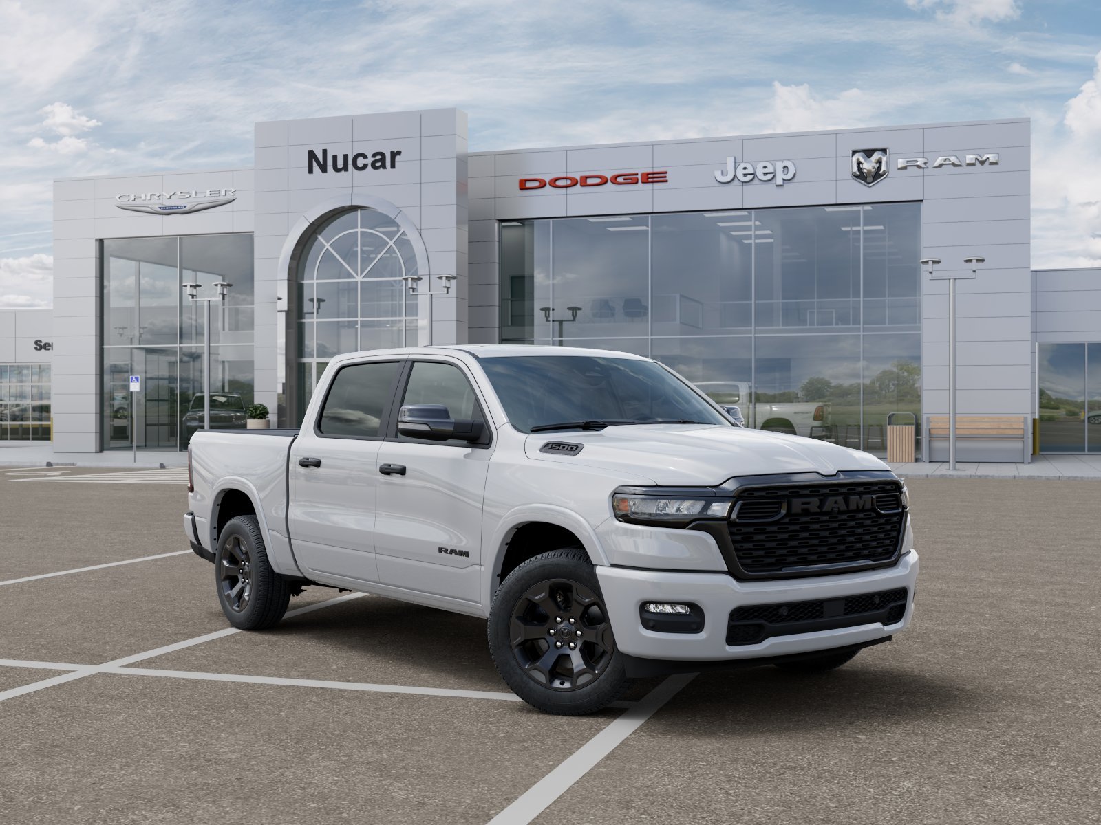 New 2026 Bright White Clear-Coat Exterior Paint RAM Big Horn/Lone Star image 1