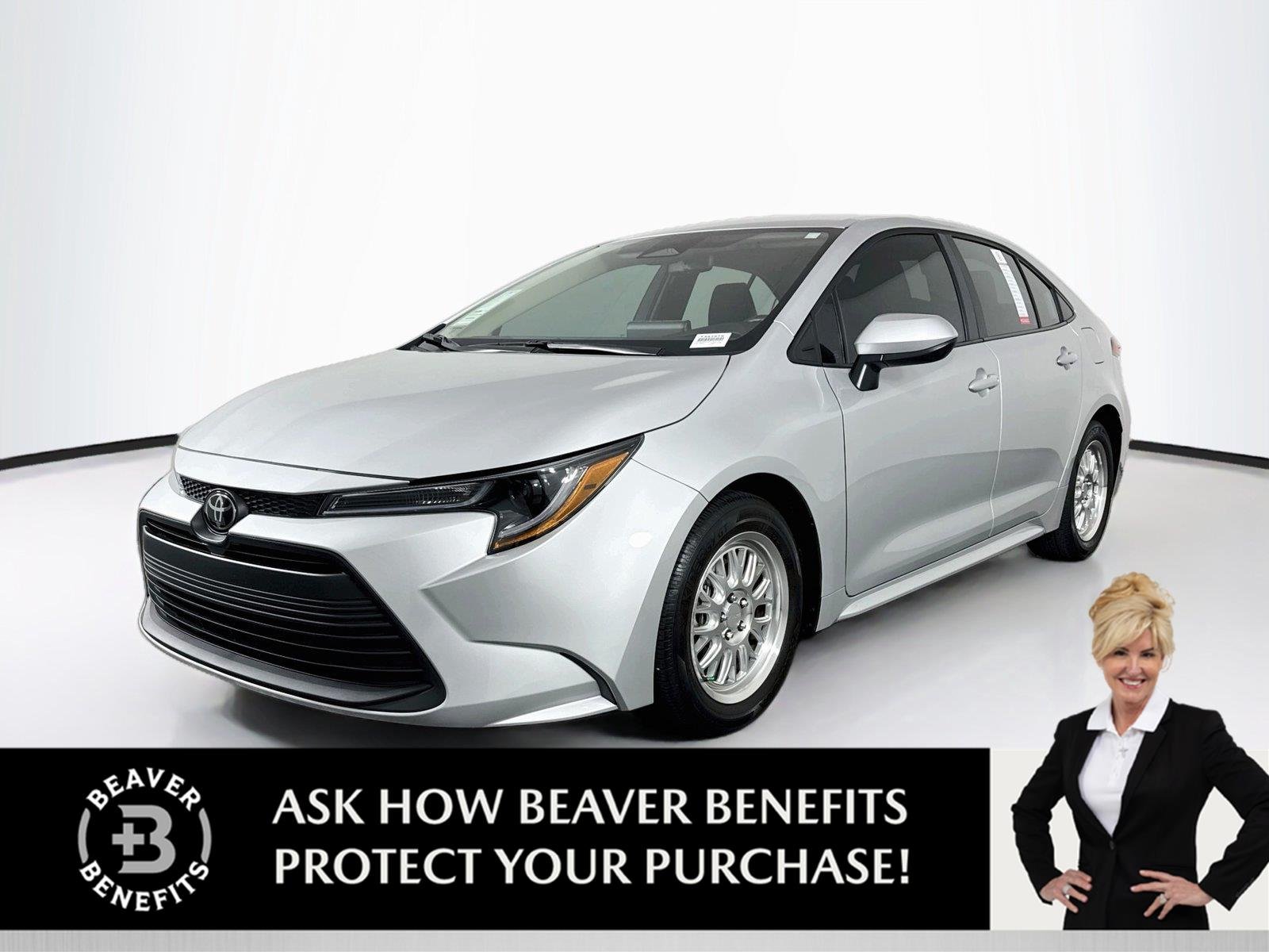 Certified Used 2025 Classic Silver Metallic Toyota LE image 1