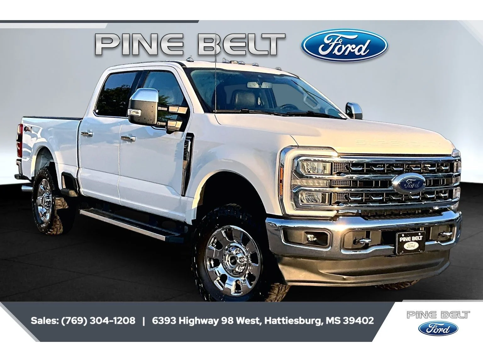 Used 2024 Star White Metallic Tri-Coat Ford LARIAT image 1