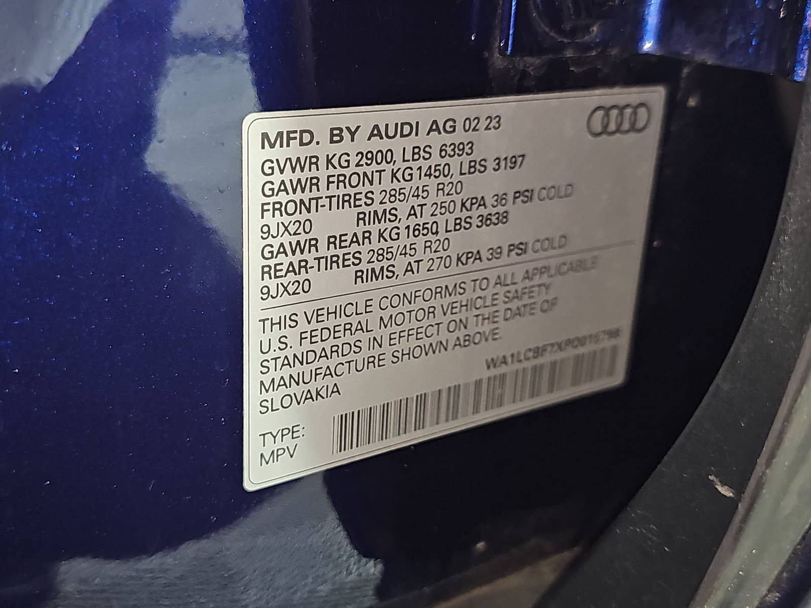 Used 2023 Blue Audi 45 Premium Plus image 33