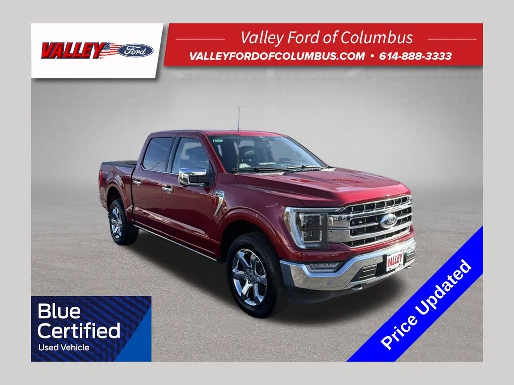 Certified Used 2023 Red Ford Lariat image 1