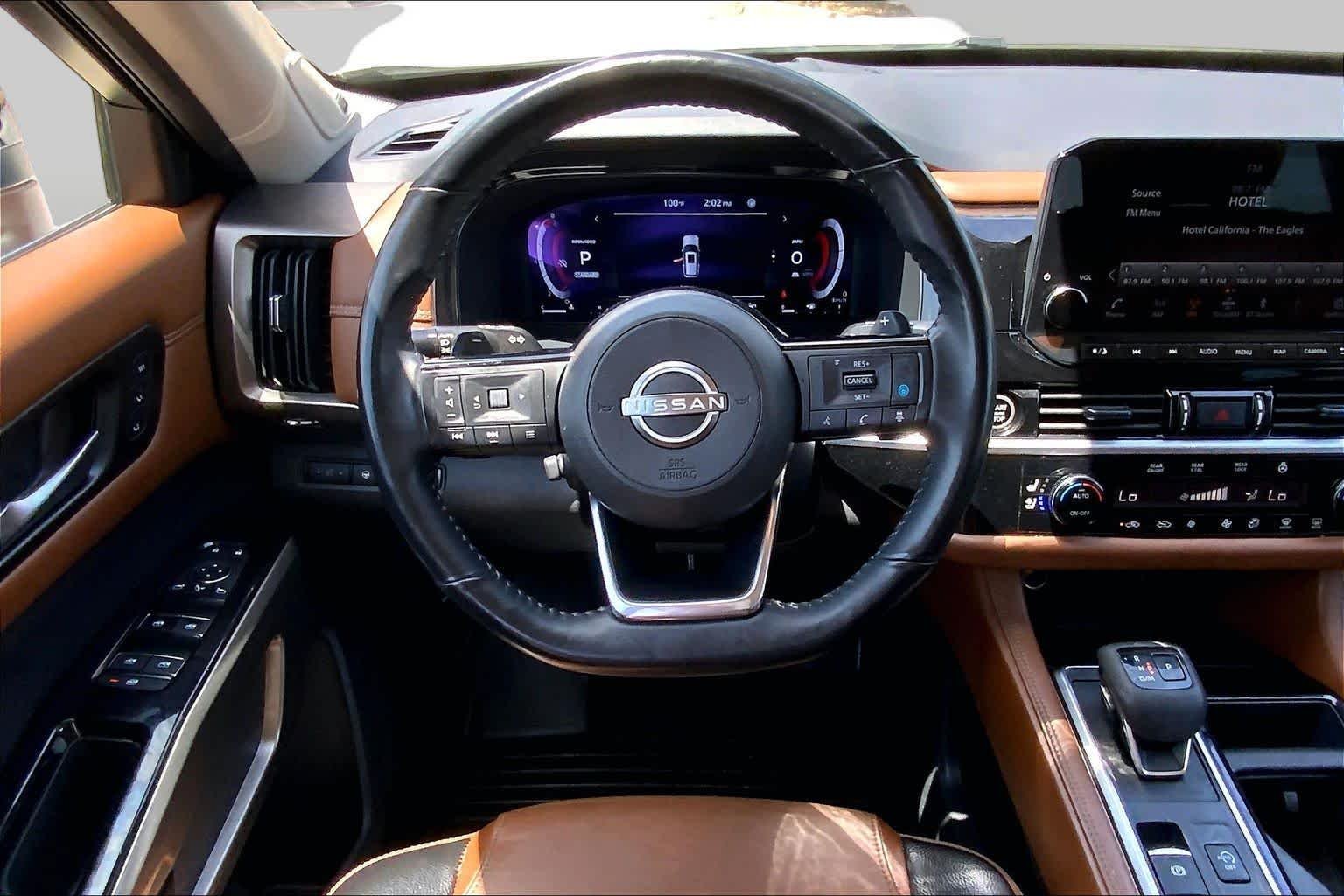 Used 2024 Pearl White Tricoat/Super Black Nissan Platinum image 6