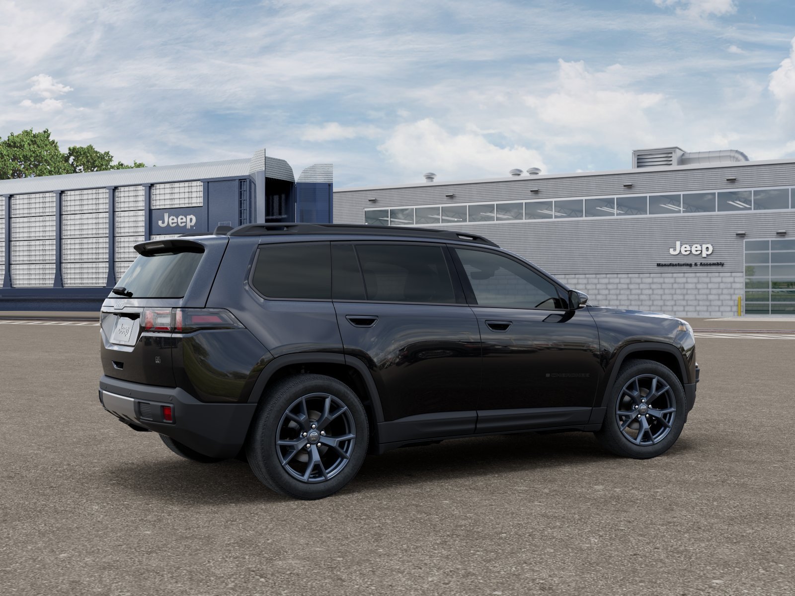 New 2026 Diamond Black Crystal Pearl-Coat Exterior Paint Jeep  image 4