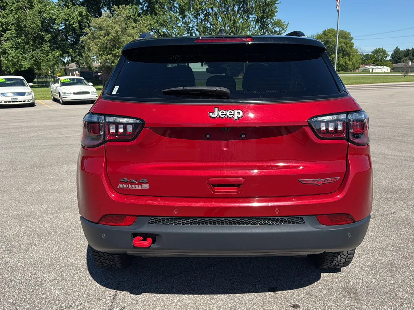 Used 2025 Red Hot Pearlcoat Jeep Trailhawk image 6