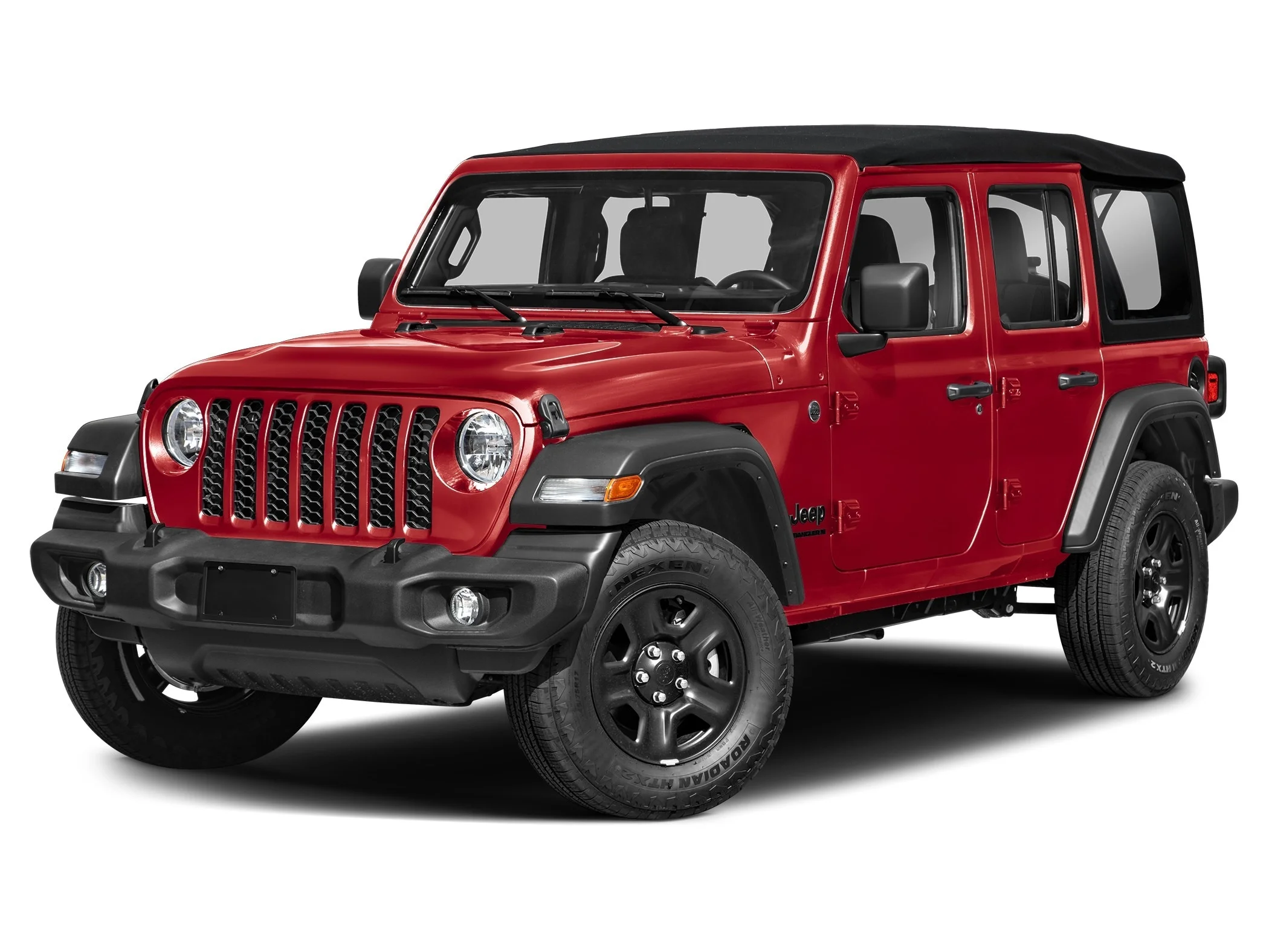 New 2027 Firecracker Red Clear-Coat Paint Jeep 4-DOOR SPORT S image 1