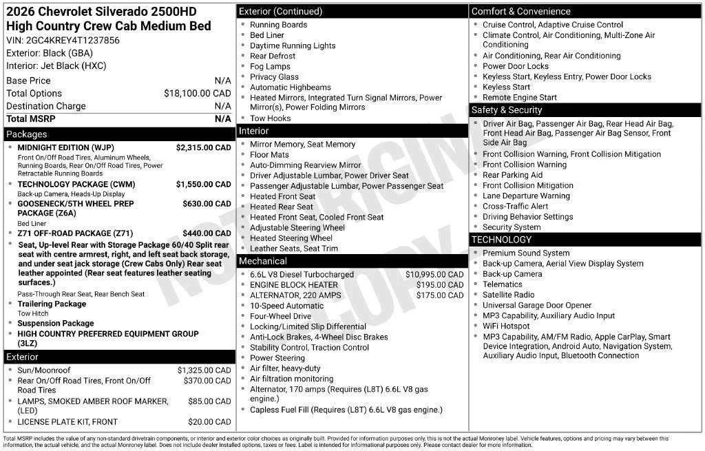 2026 Chevrolet Silverado 2500 HD High Country - Photo 5