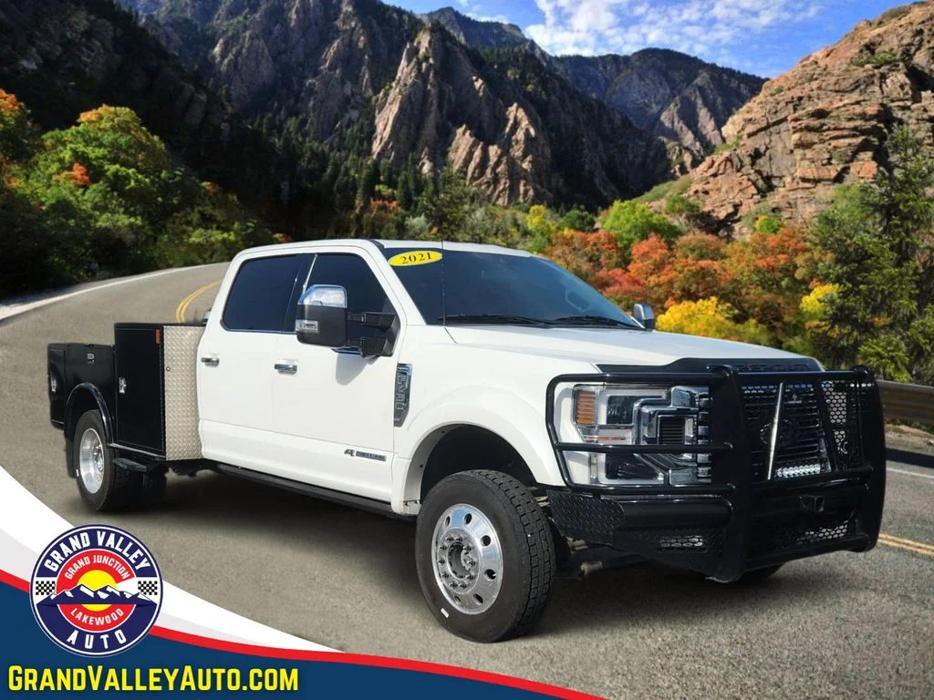 Used 2021 White Ford Platinum image 1