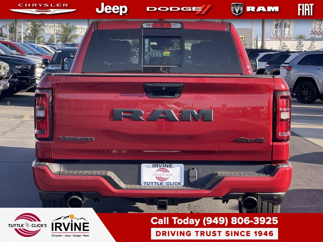 New 2026 Molten Red Pearl-Coat Exterior Paint RAM Laramie image 5