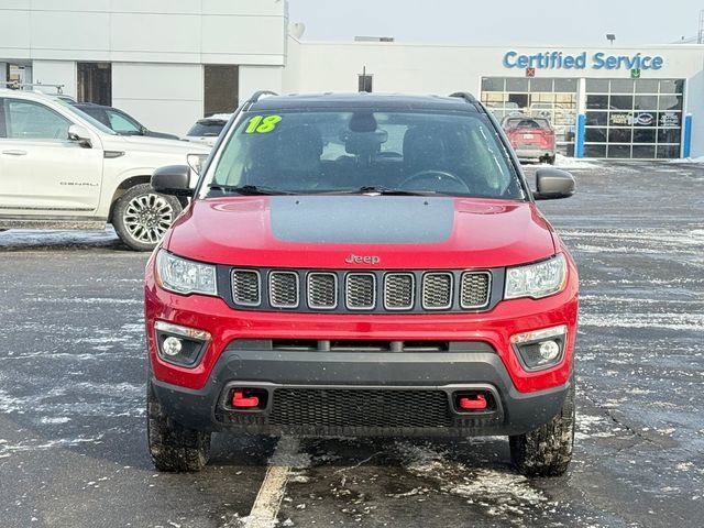 Used 2018 Jeep Compass Trailhawk with VIN 3C4NJDDB2JT410647 for sale in Woodhaven, MI