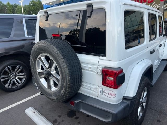 Used 2018 Bright White Clearcoat Jeep Unlimited Sahara image 6