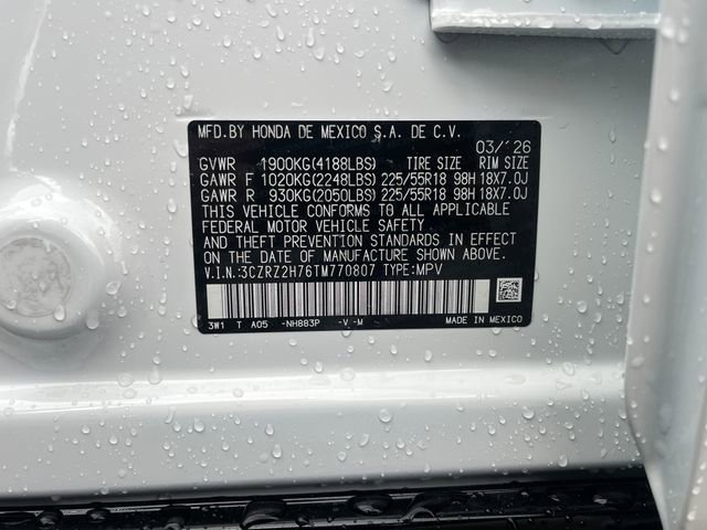 New 2026 Platinum White Pearl Honda EX-L image 33