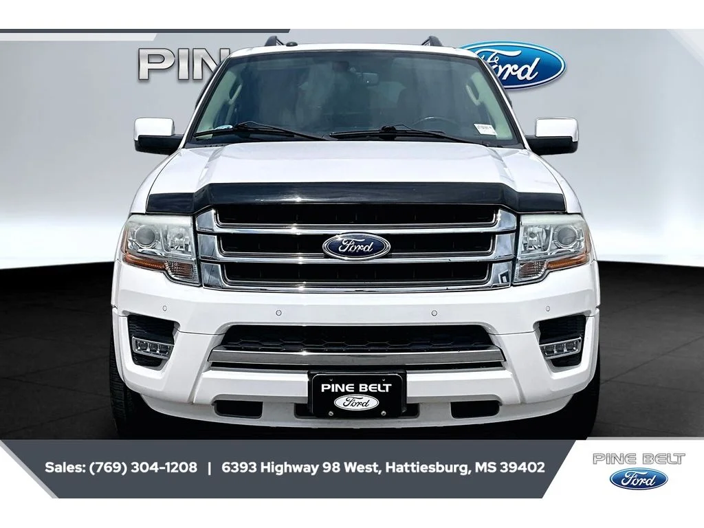 Used 2016 White Platinum Tri-Coat Metallic Ford Limited image 3