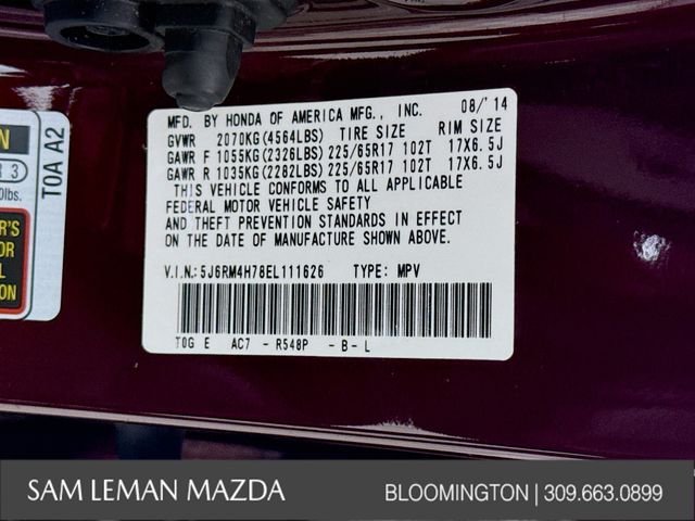 Used 2014 Red Honda EX-L image 28