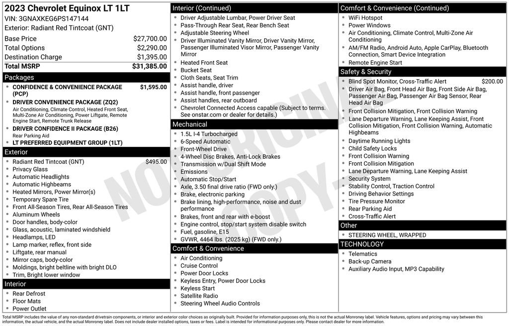 Used 2023 Red Chevrolet LT image 32