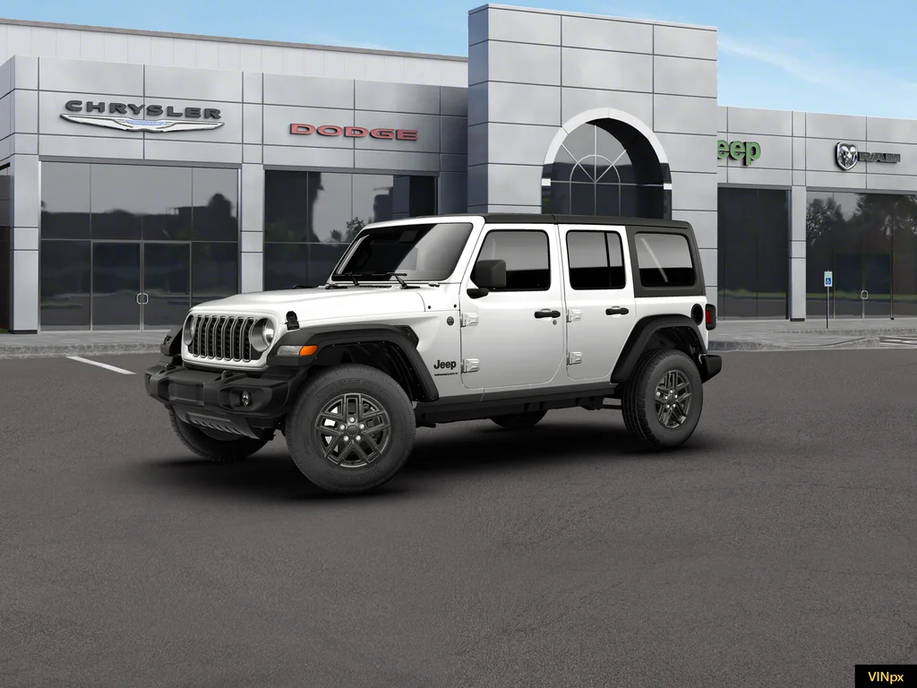 New 2026 Bright White Clear-Coat Exterior Paint Jeep Sport image 1