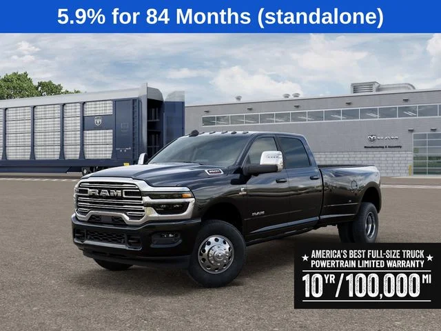 New 2026 Diamond Black Crystal Pearl-Coat Exterior Paint RAM Laramie image 1