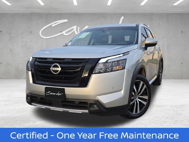Certified Used 2025 Silver Nissan Platinum image 1