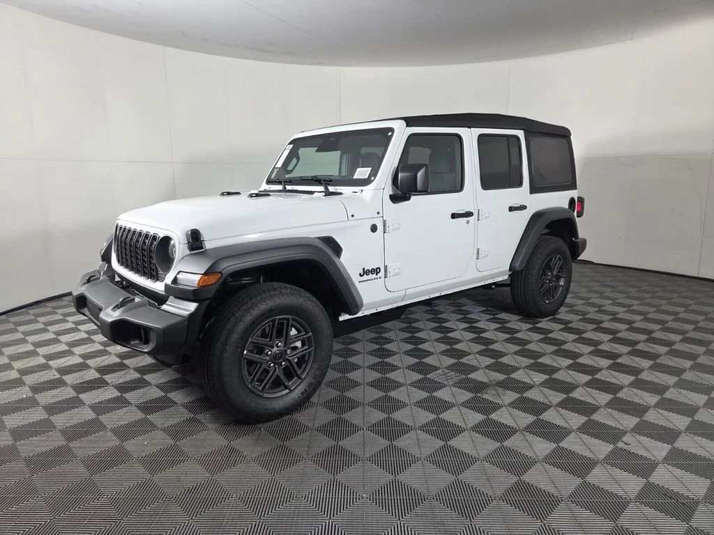 New 2026 Bright White Clear-Coat Exterior Paint Jeep Sport S image 4