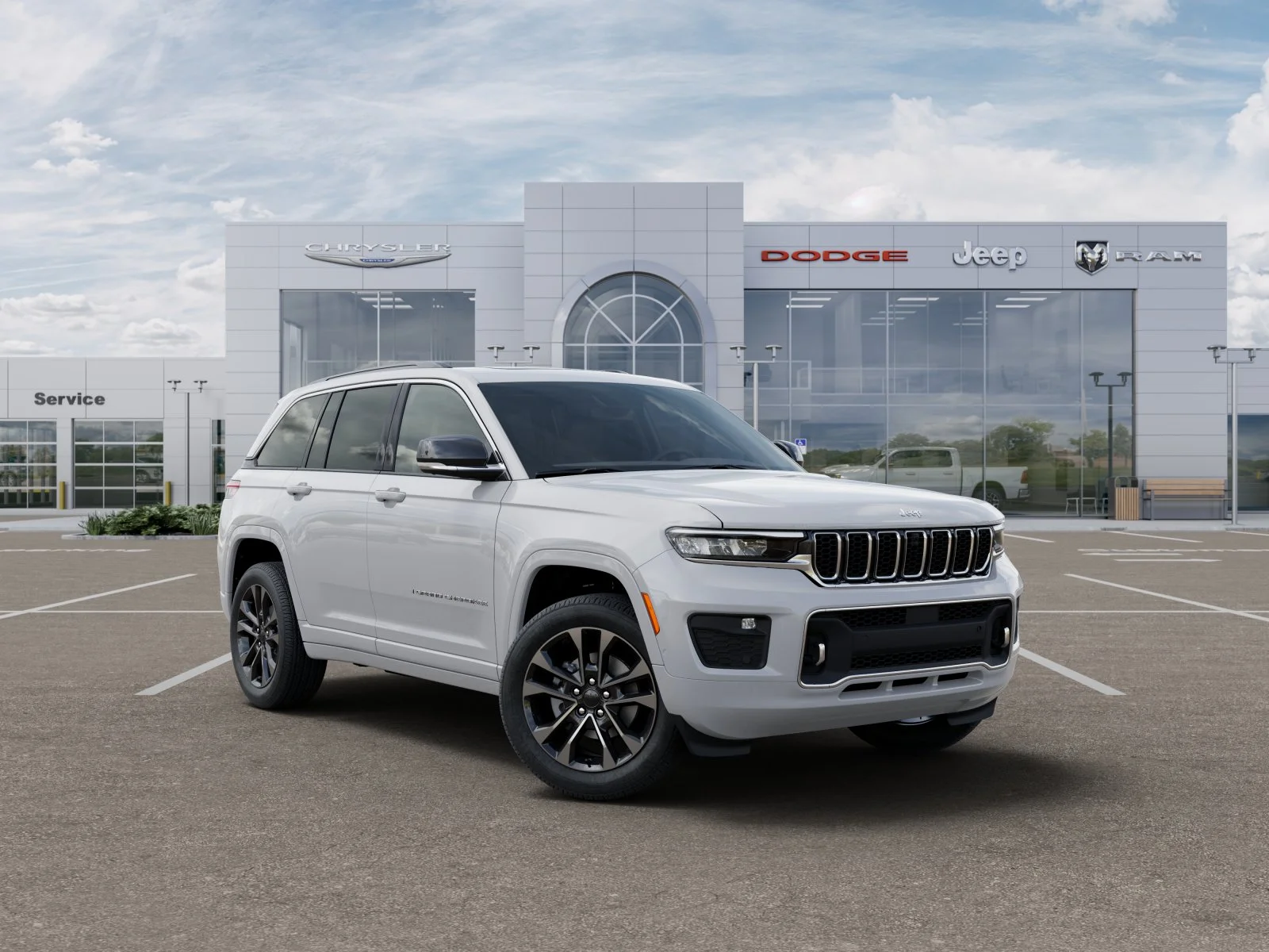 New 2025 Bright White Clear-Coat Exterior Paint Jeep Overland image 22