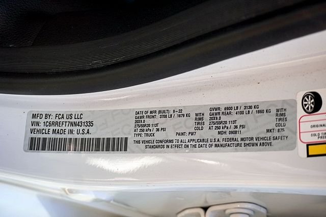 Used 2022 White Ram Big Horn/Lone Star image 35