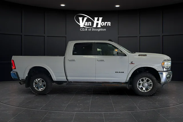 Used 2020 Bright White Clearcoat Ram Laramie image 8