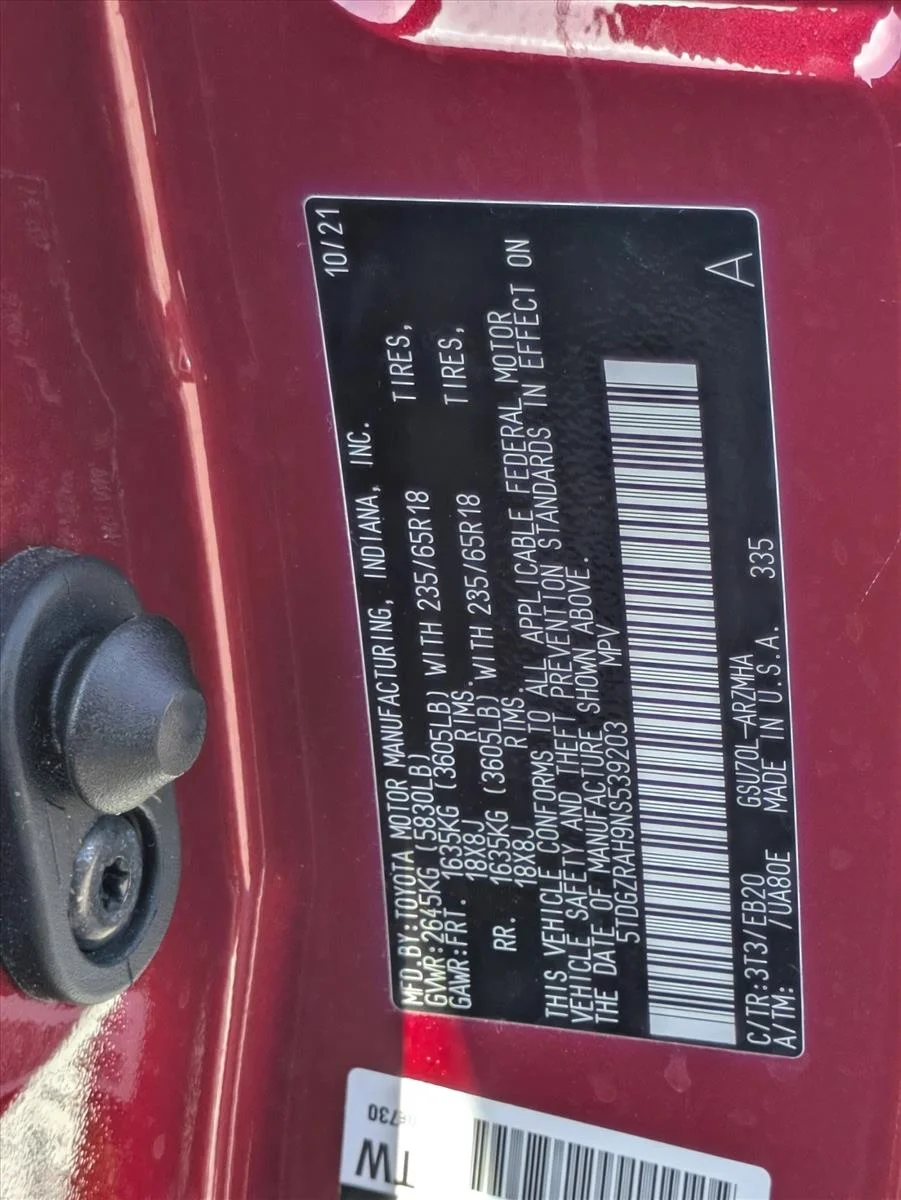 Used 2022 Ruby Flare Pearl Toyota XLE image 26