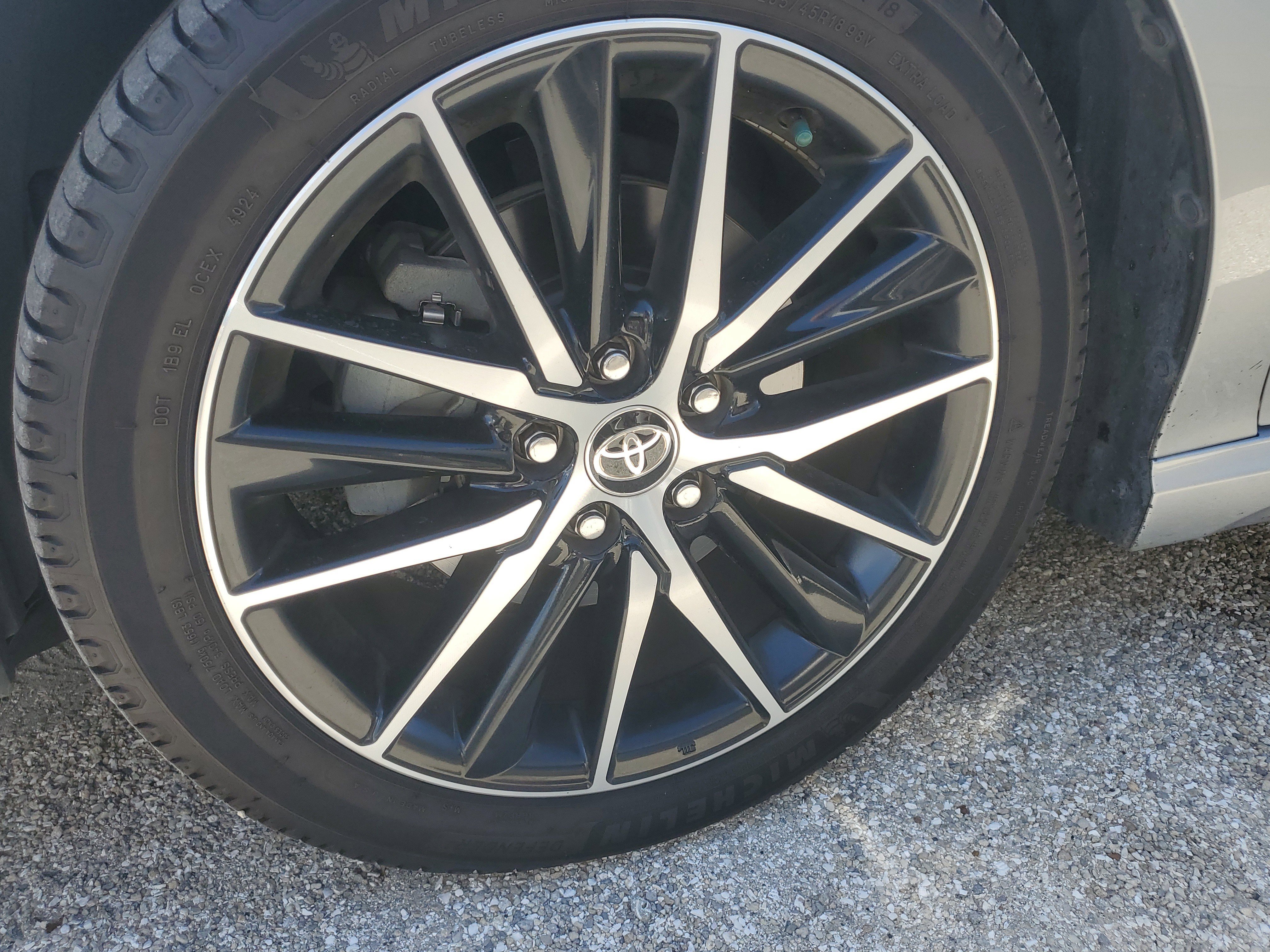 Used 2022 Celestial Silver Metallic Toyota SE image 2