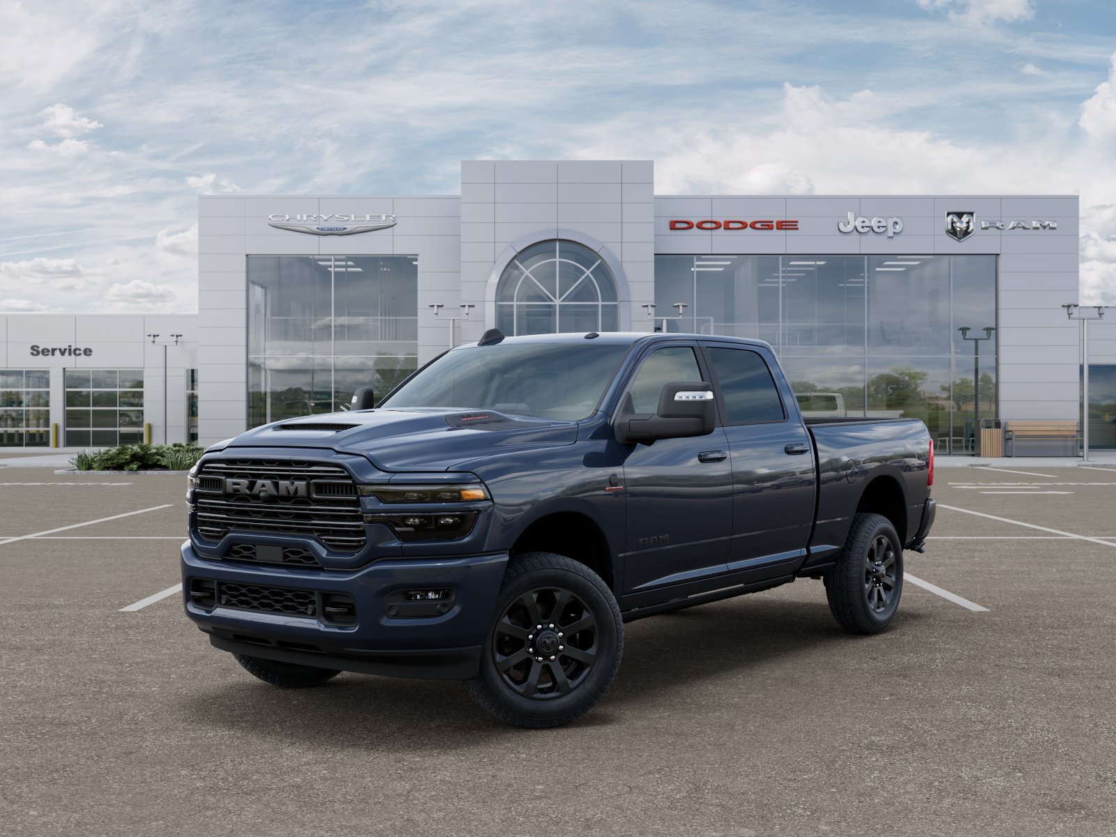 New 2026 Forged Blue Metallic Exterior Paint RAM Laramie image 27