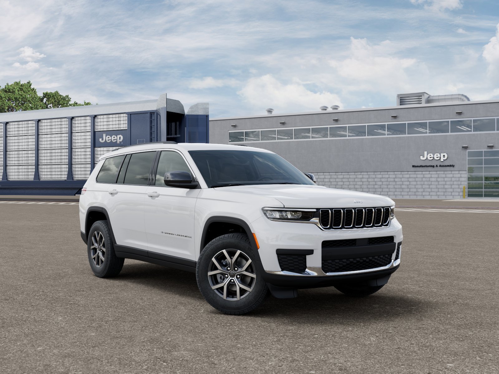 New 2027 Bright White Clear-Coat Paint Jeep Laredo image 3