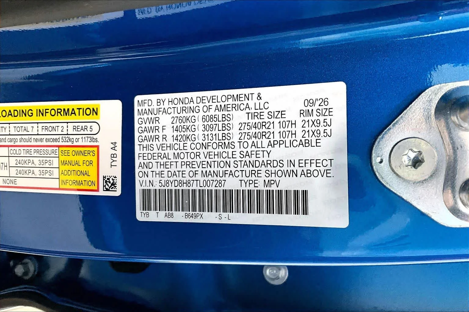New 2026 Double Apex Blue Pearl Acura Type S w/Advance Package image 20