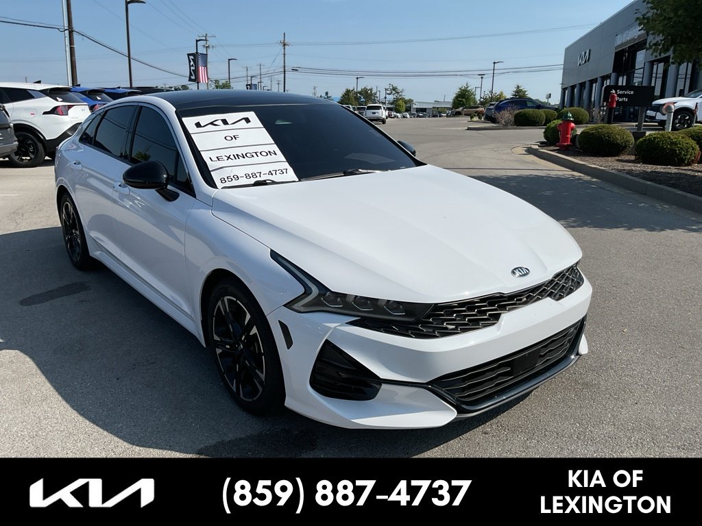 Used 2021 Glacial White Pearl Kia GT-Line image 1