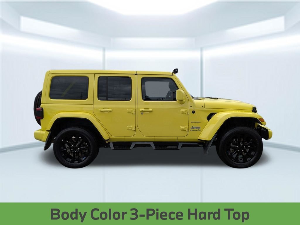 Used 2023 Yellow Jeep Sahara 4xe image 8