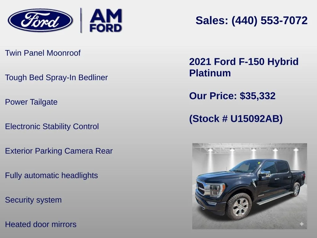 Certified Used 2021 Black Metallic Ford Platinum image 24