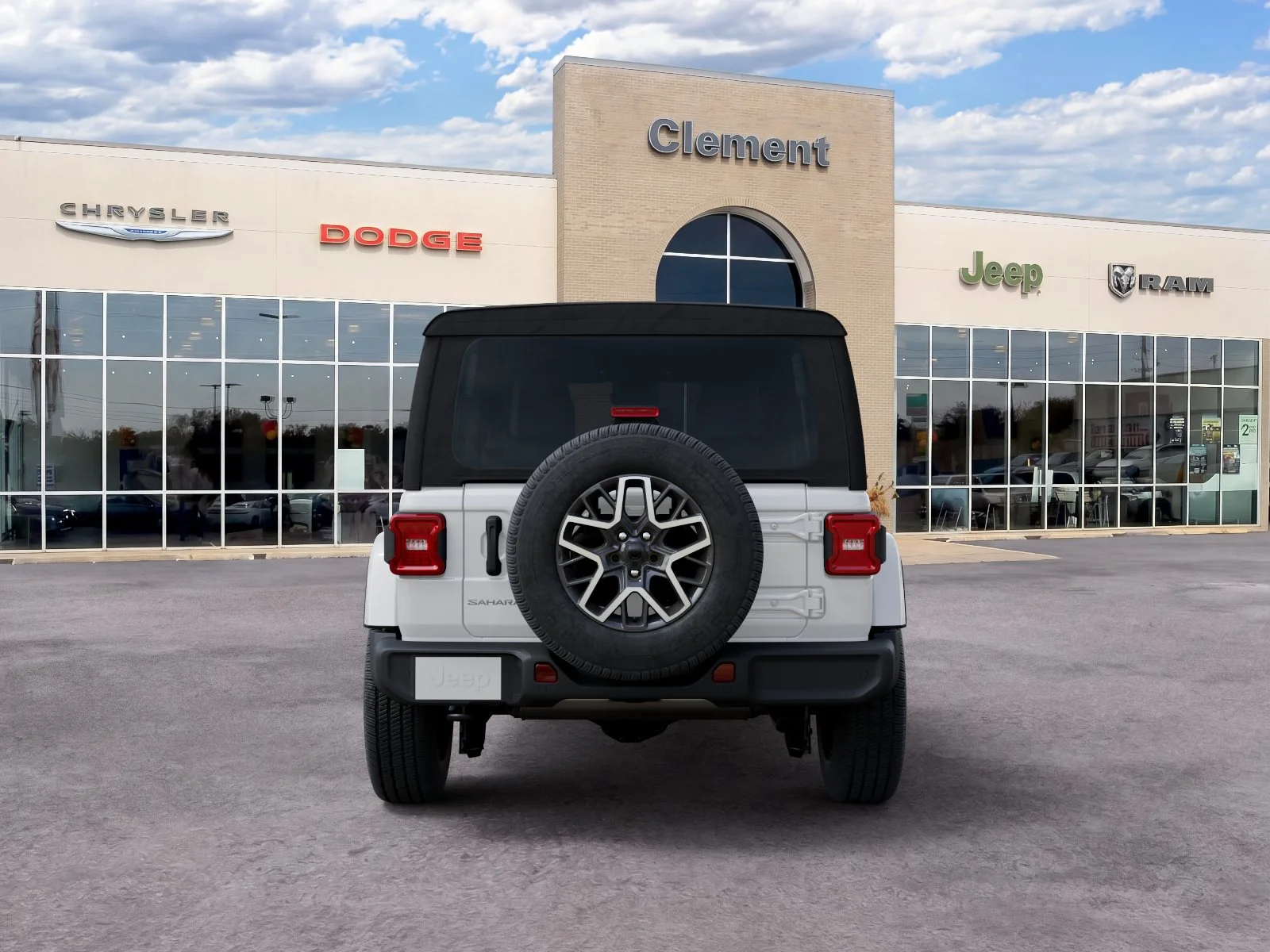 New 2026 Bright White Clear-Coat Exterior Paint Jeep Sahara image 36