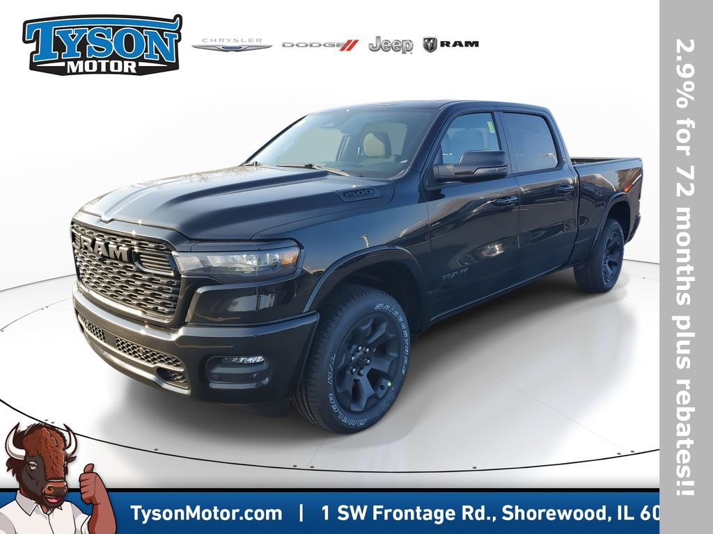 New 2026 Diamond Black Crystal Pearl-Coat Exterior Paint RAM Big Horn/Lone Star image 2