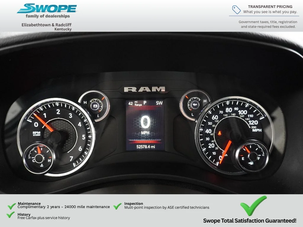 Used 2024 Bright White Clearcoat Ram Big Horn image 15