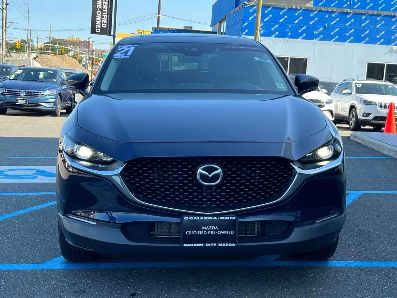 Certified Used 2021 Deep Crystal Blue Mica Mazda Preferred image 3