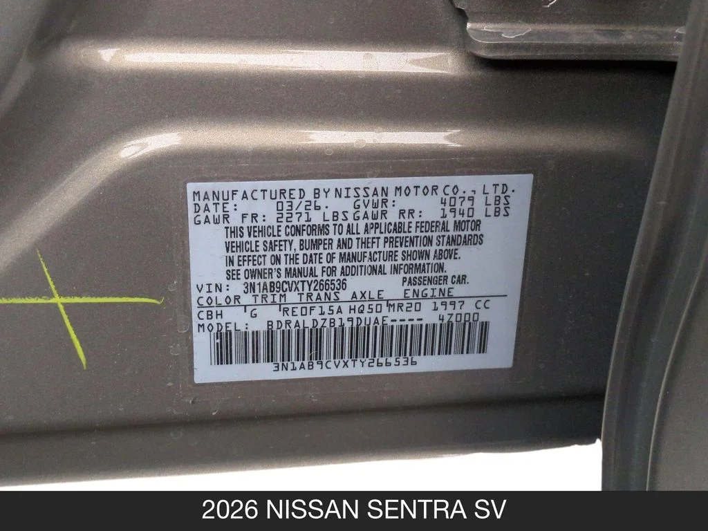 New 2026 Brown Nissan SV image 25