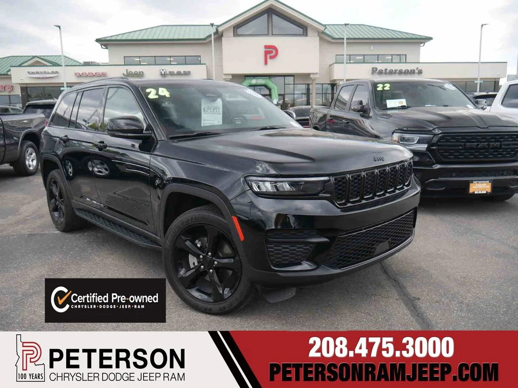Certified Used 2024 Black Jeep Altitude X image 1