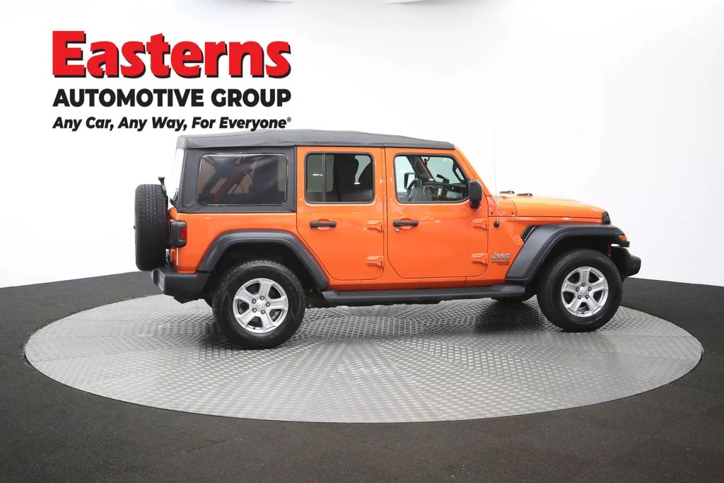 Used 2018 Orange Jeep Unlimited Sport S image 42