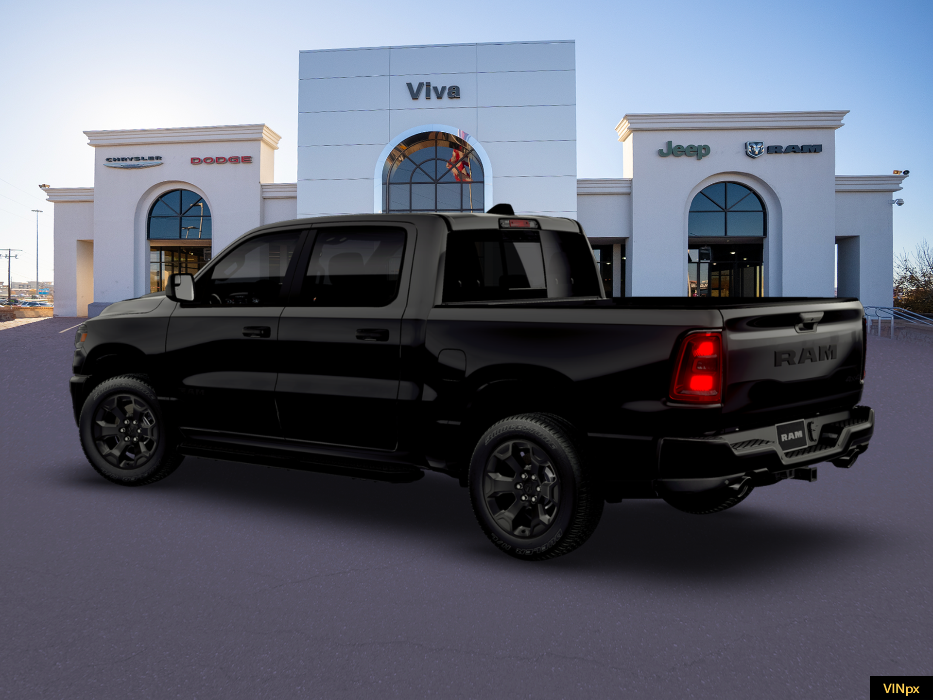 New 2026 Diamond Black Crystal Pearlcoat RAM Express image 4