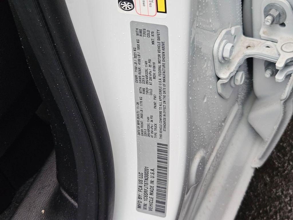 New 2026 Bright White Clear-Coat Exterior Paint RAM Laramie image 34